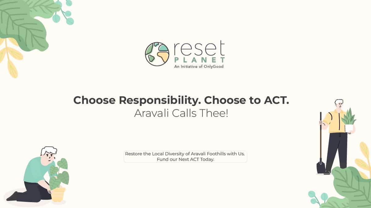 Choose Responsibility Choose to Act - Aravali Calls Thee